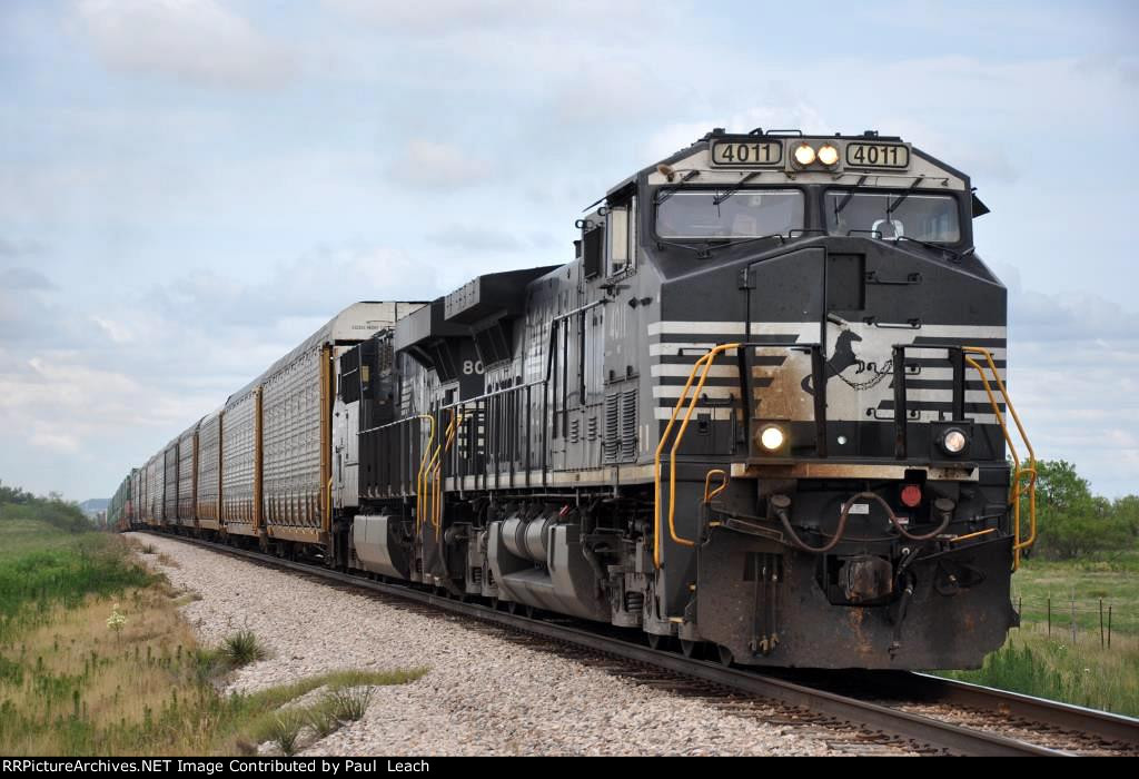 Westbound vehicle train